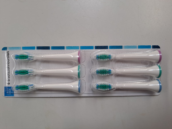 Ersatzbürsten / Schall / schwarz / 6 Stück (984621) (21446)