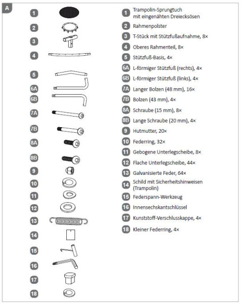 Federn 32er Set (Teil 13 in Teileliste)