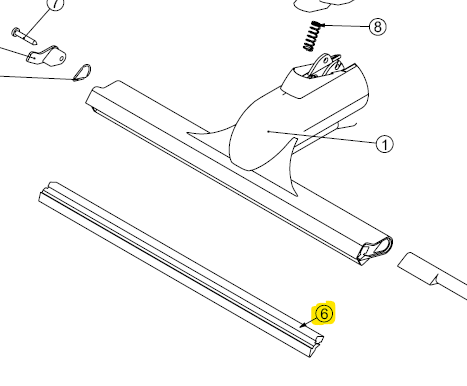 E006 / Gummilippe / Fensterwischer / groß / J5744 (J5744) (39891)