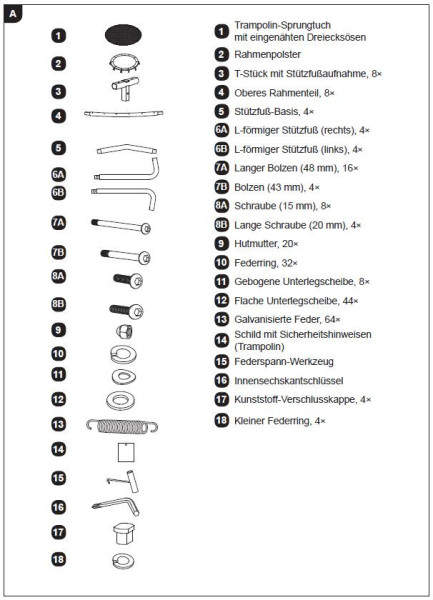 Flacher Kabeldraht (Teil C1 in Teileliste)