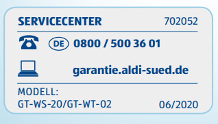 Sensor GTWT02 für Funkwetterstation GTWS20 Zeitlos Vertrieb