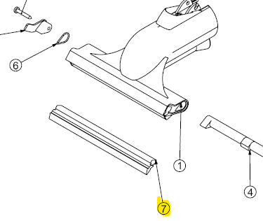 E006 / Gummilippe / Fensterwischer / klein / J5899 (J5899) (39891)