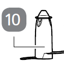 10. Schneidemesser-Einsatz Kunststoff