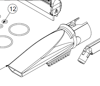 E013 / Saugaufsatz / schmal / Hochdruckdüse / J5645 (J5645) (27057)